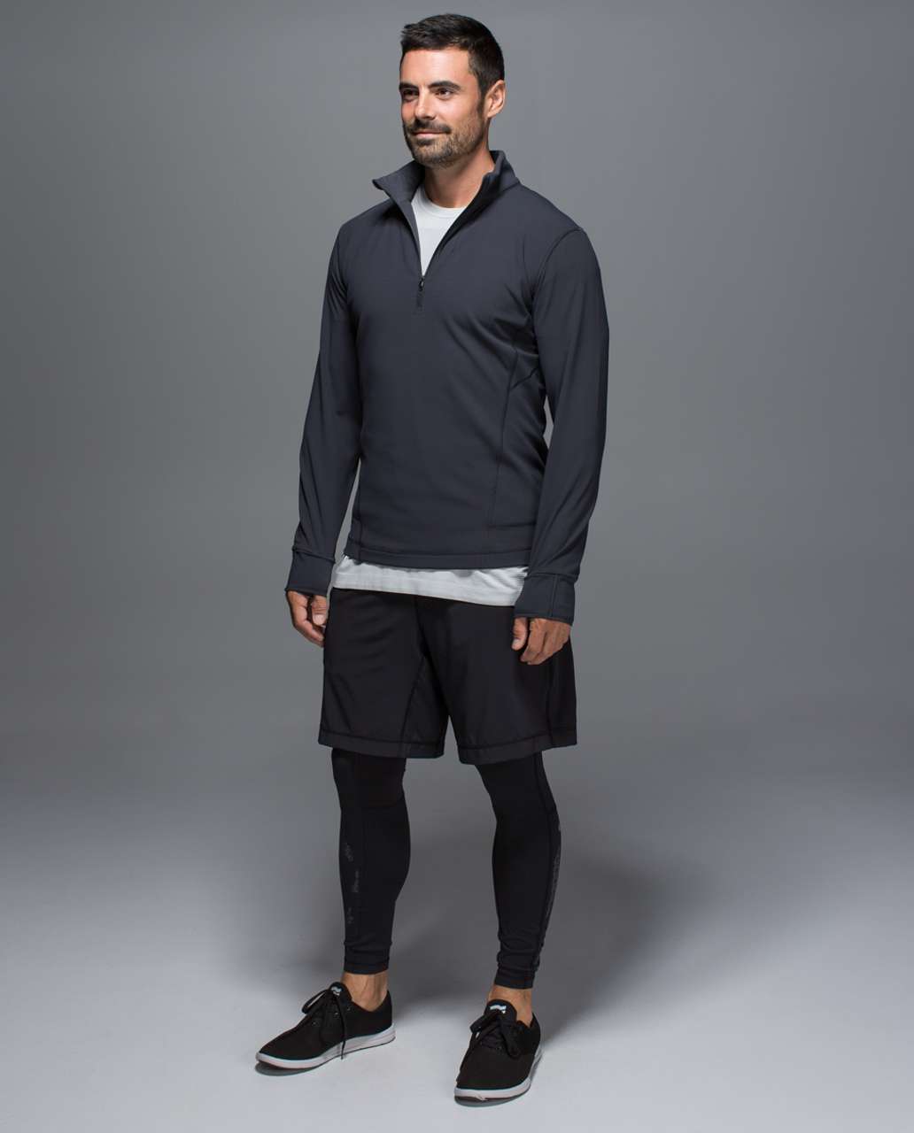 Lululemon Panelled Warmth Pullover - Deep Coal