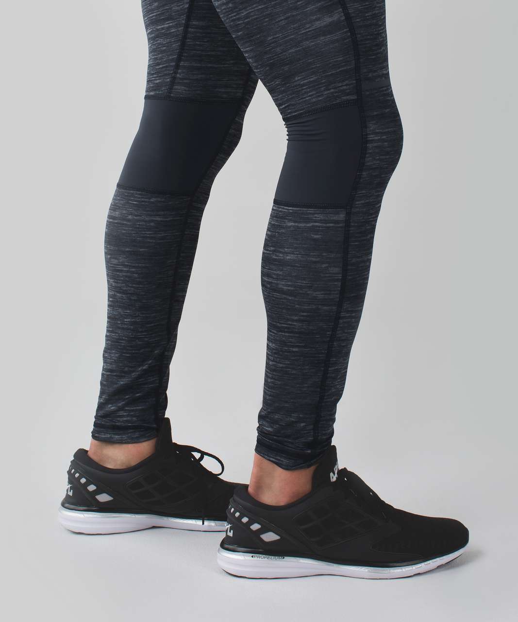 Lululemon Surge Tight - Oki Heathered Print Black / Deep Coal