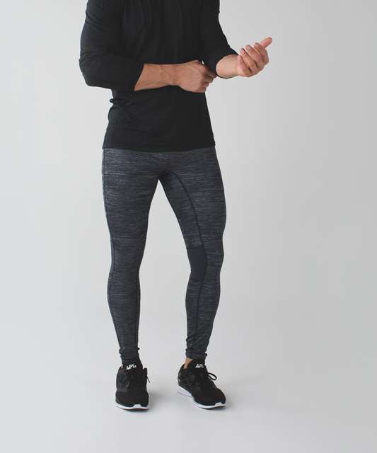 Black Surge running leggings, Lululemon