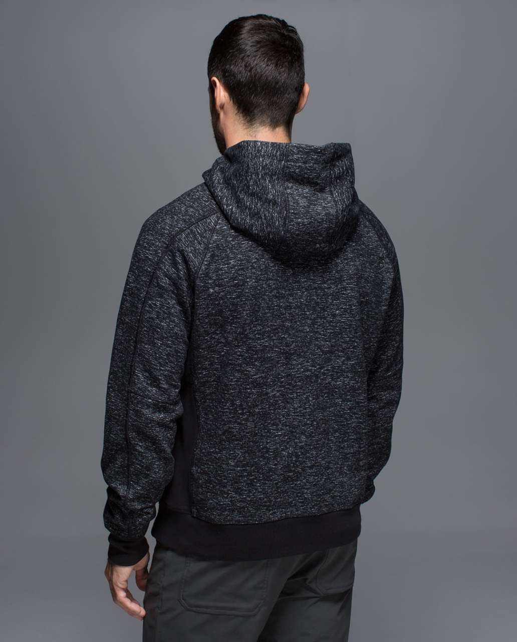 Lululemon Best Coast Hoodie - Needles Texture White Black / Black