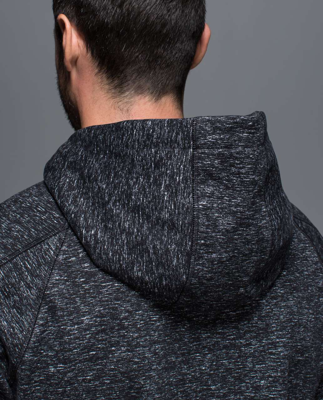 Lululemon Best Coast Hoodie - Needles Texture White Black / Black