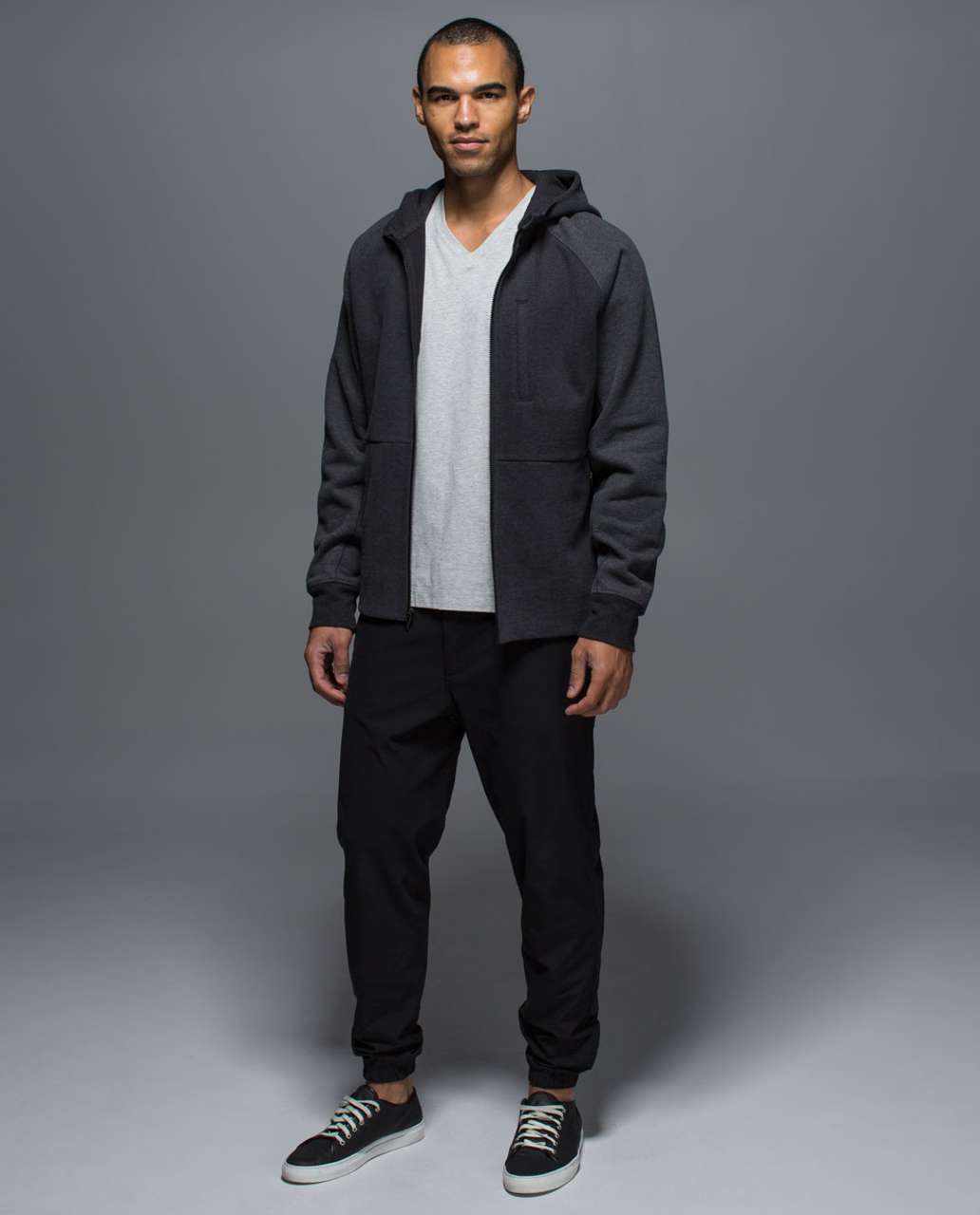 Lululemon Best Coast Hoodie - Heathered Black / Heathered Dark Grey