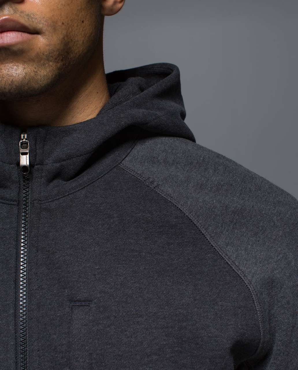 Lululemon Best Coast Hoodie - Heathered Black / Heathered Dark Grey