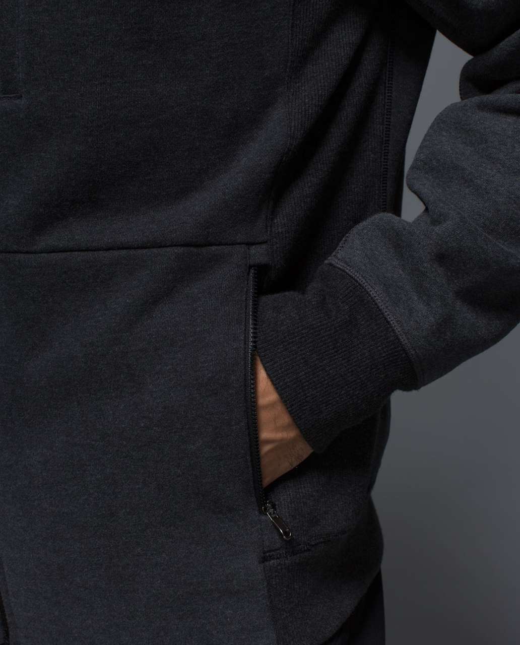 Lululemon Best Coast Hoodie - Heathered Black / Heathered Dark Grey