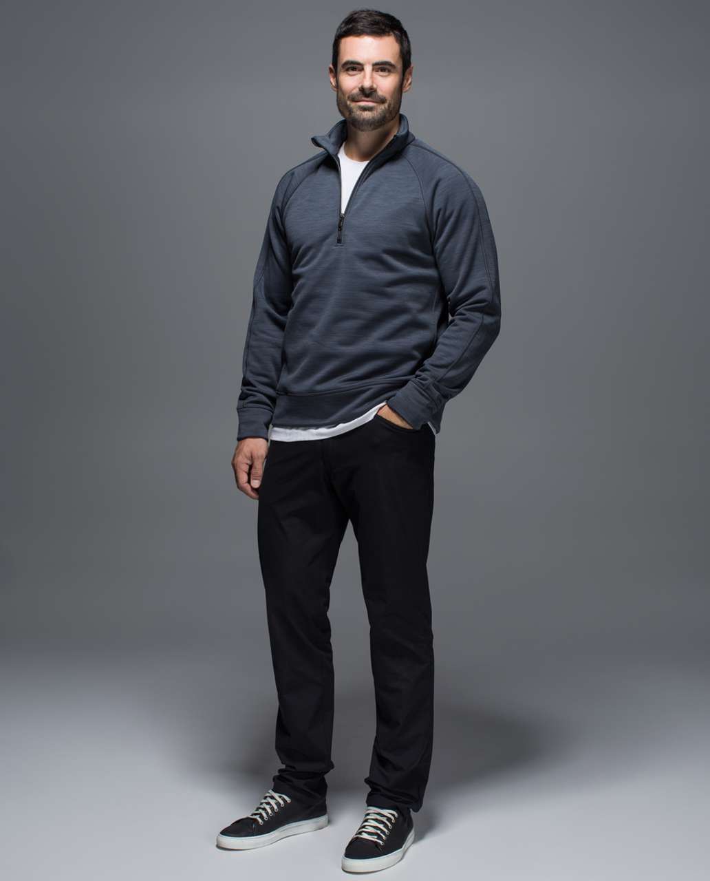 Lululemon Revolution 1/2 Zip - Heathered Jay Grey