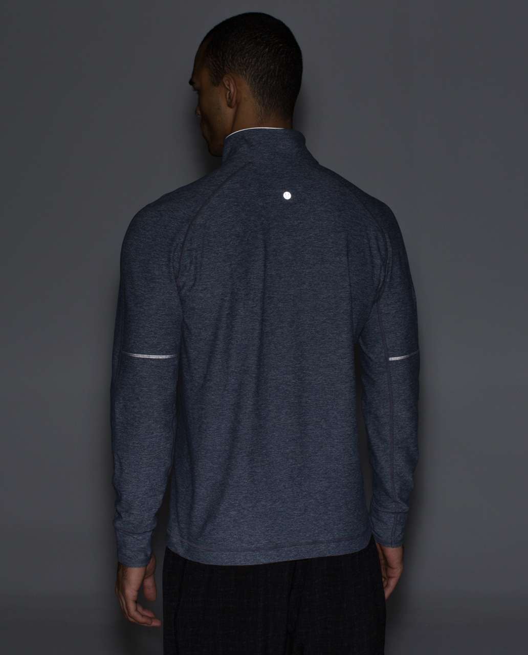 Lululemon Sweat Session 1/2 Zip *Silver - Heathered Inkwell