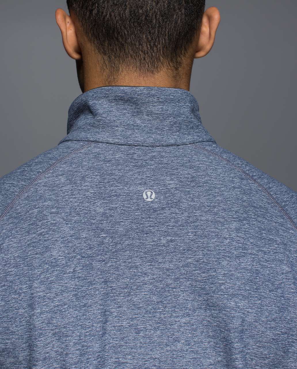 Lululemon Sweat Session 1/2 Zip *Silver - Heathered Inkwell