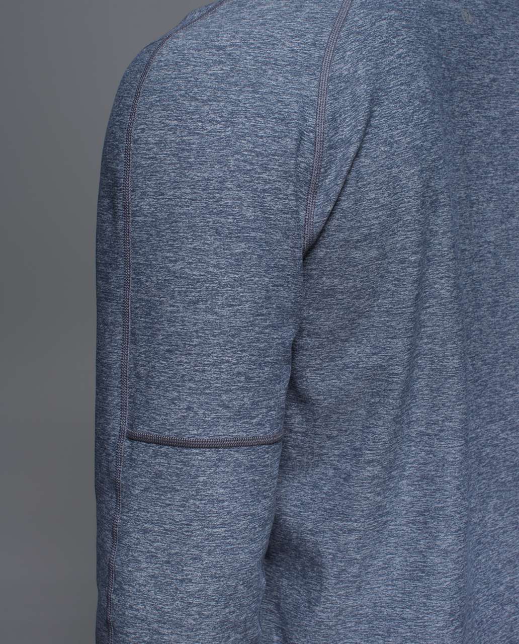 Lululemon Sweat Session 1/2 Zip *Silver - Heathered Inkwell