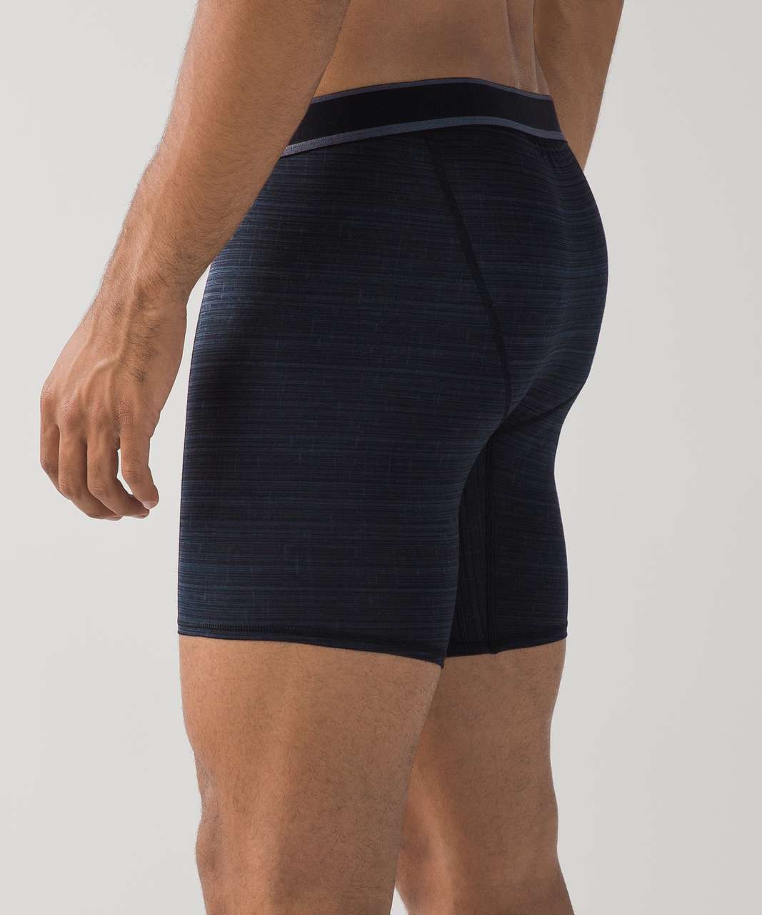 Lululemon No Boxer Boxer - Glacier Texture Deep Coal Black