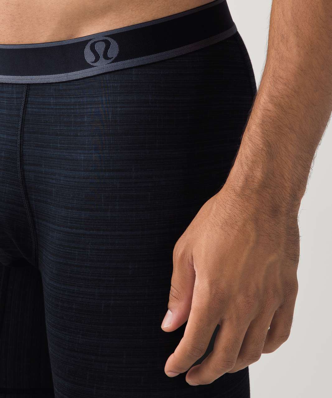 Lululemon No Boxer Boxer - Glacier Texture Deep Coal Black