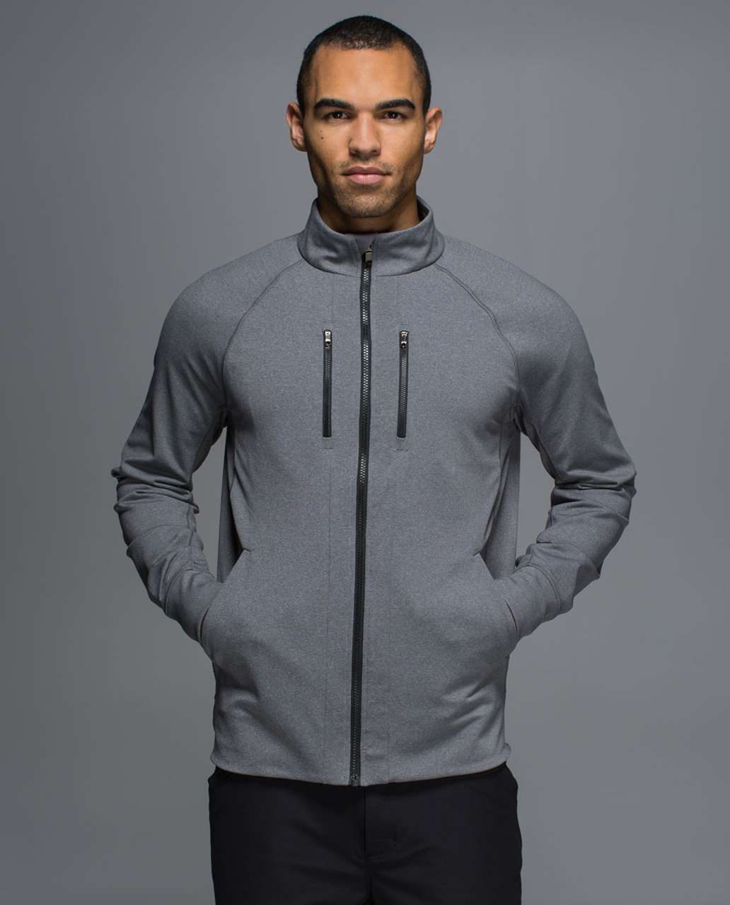 Lululemon Shift Jacket - Heathered Slate / Black