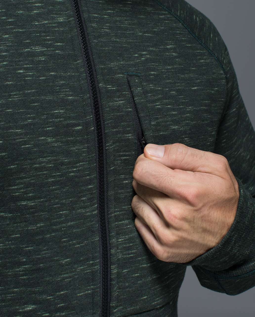 Lululemon Best Coast Hoodie - Heathered Marled Fuel Green