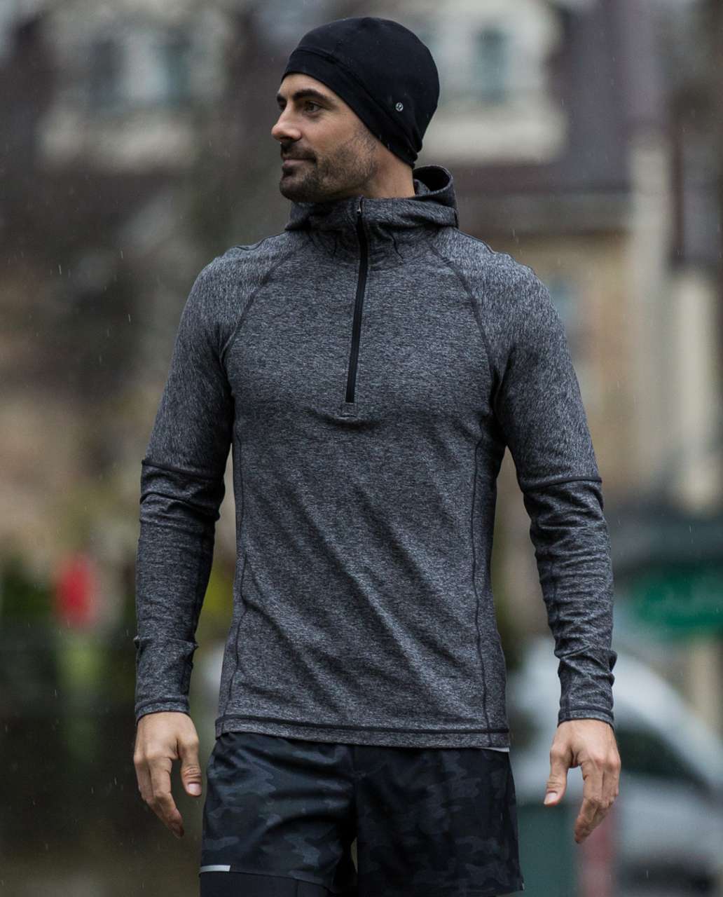 Lululemon Sweat Session Hoodie - Heathered Black