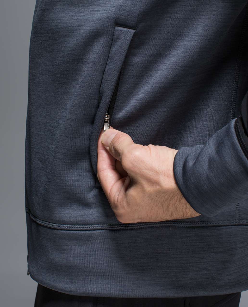 Lululemon Revolution Bomber - Heathered Jay Grey / Black