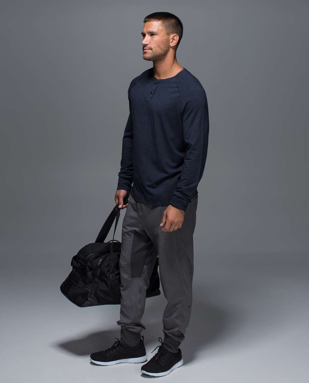 Lululemon Rival Long Sleeve - Heathered Inkwell