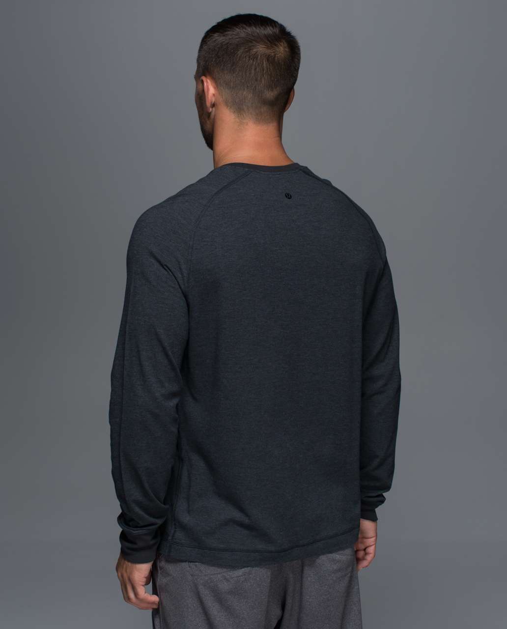 Lululemon Rival Long Sleeve - Heathered Black / Black