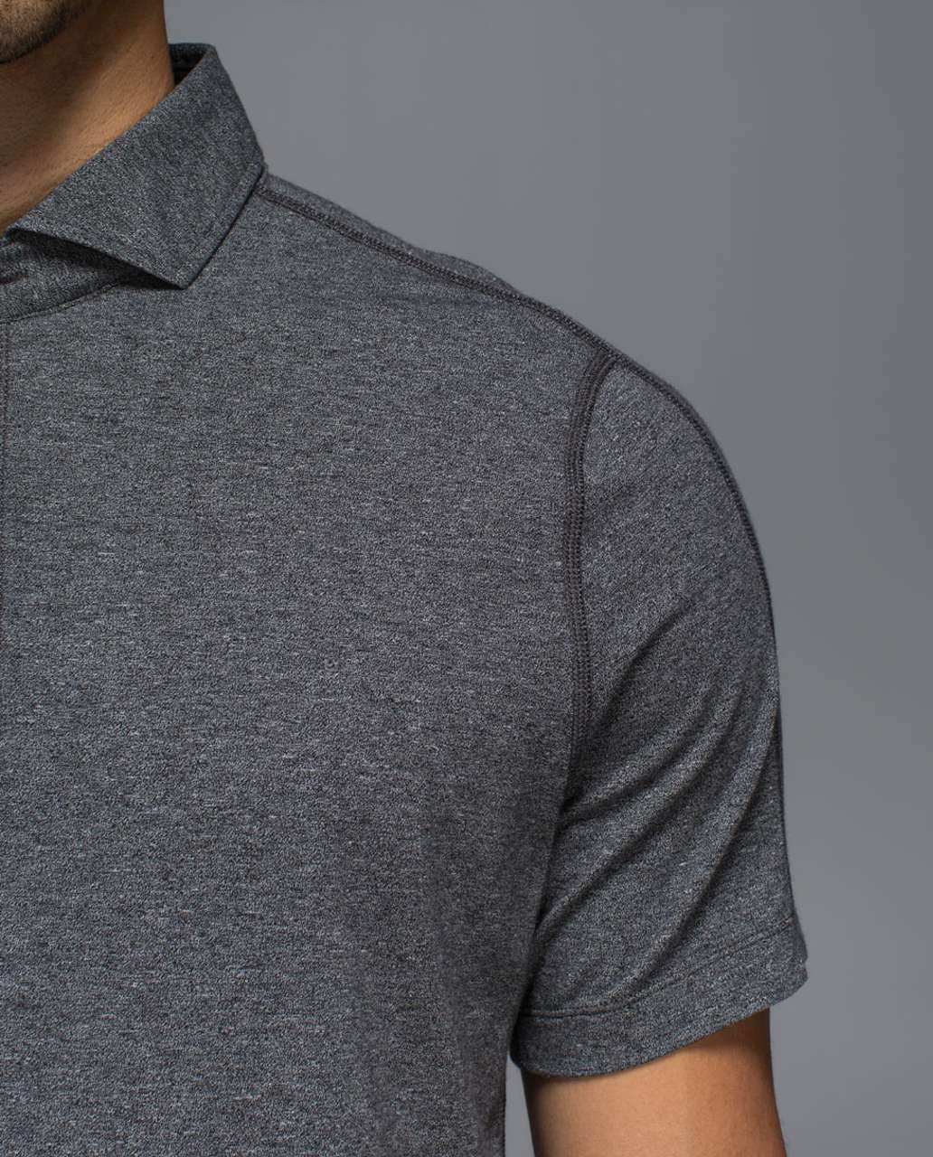 Lululemon Rival Polo - Heathered Speckled Black