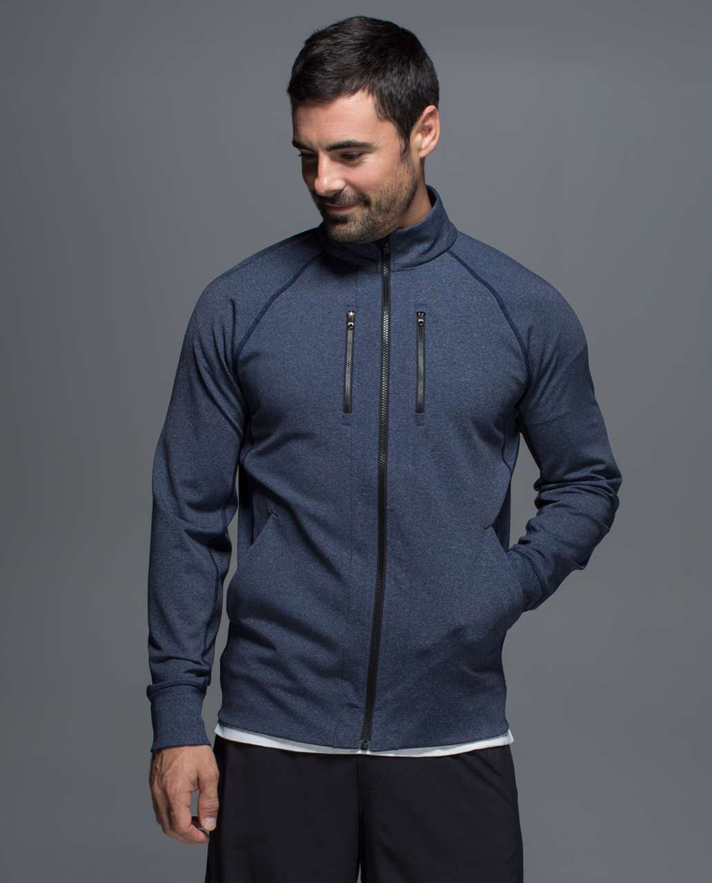 Lululemon Shift Jacket - Heathered Inkwell / Black