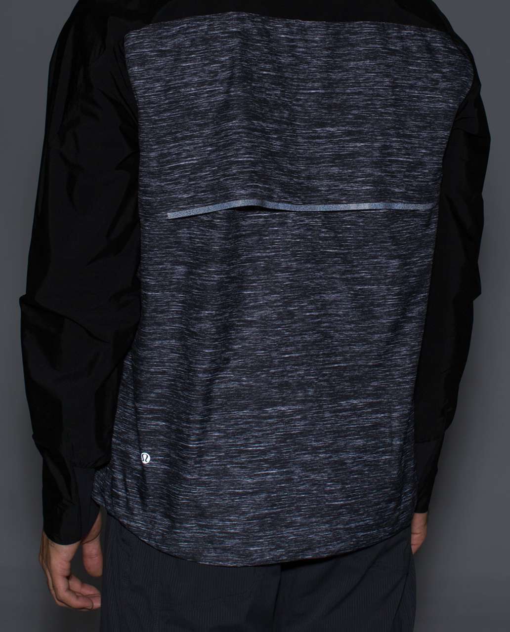 Lululemon Pack-It Jacket - Needles Texture White Black / Black