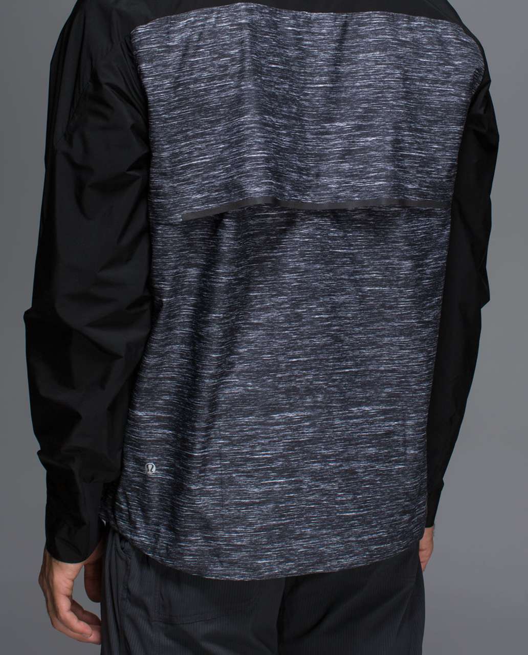 Lululemon Pack-It Jacket - Needles Texture White Black / Black