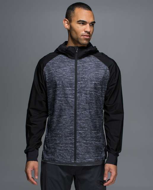 Lululemon Men’s Full Zip-Up Hoodie XL Black Heavy EUC Vented Jacket RN  106359