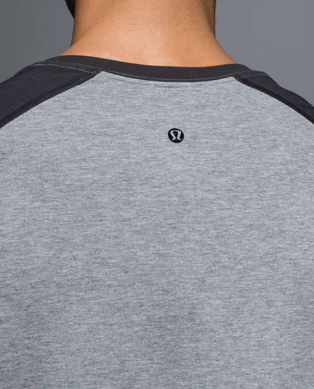 Lululemon Rival Long Sleeve - Heathered Medium Grey / Black