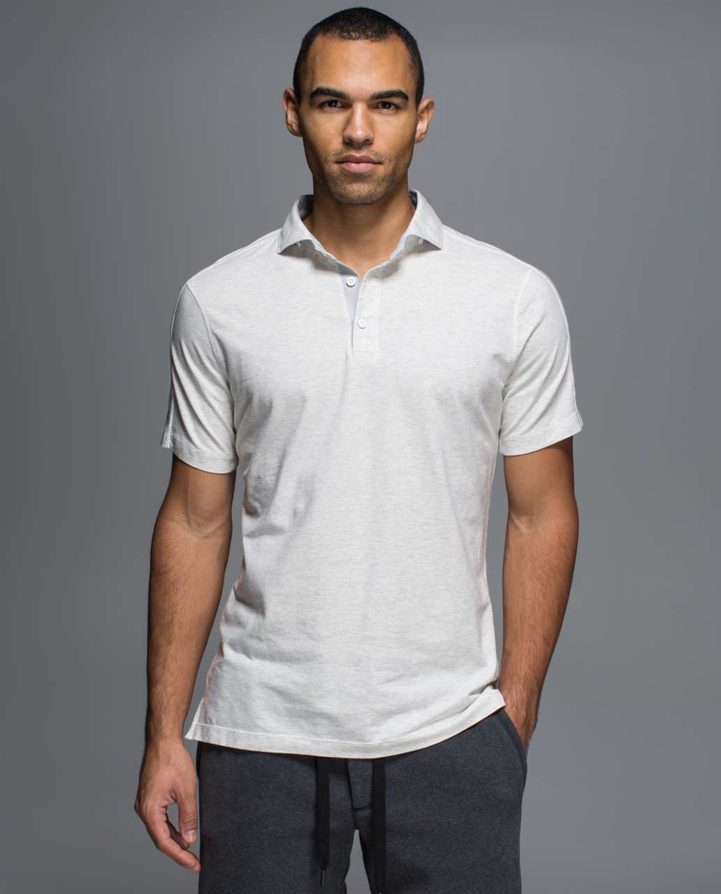 Lululemon Rival Polo - Heathered White