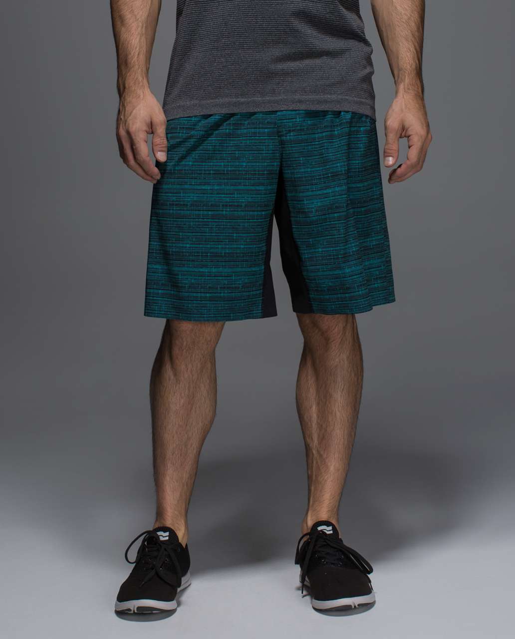 Lululemon Assert Short - Glacier Texture Surge Black / Black