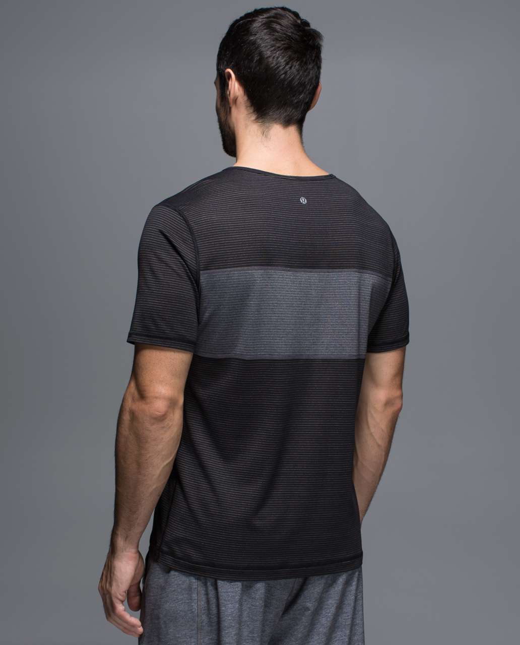 Lululemon Practice Short Sleeve - Black / Heathered Deep Coal