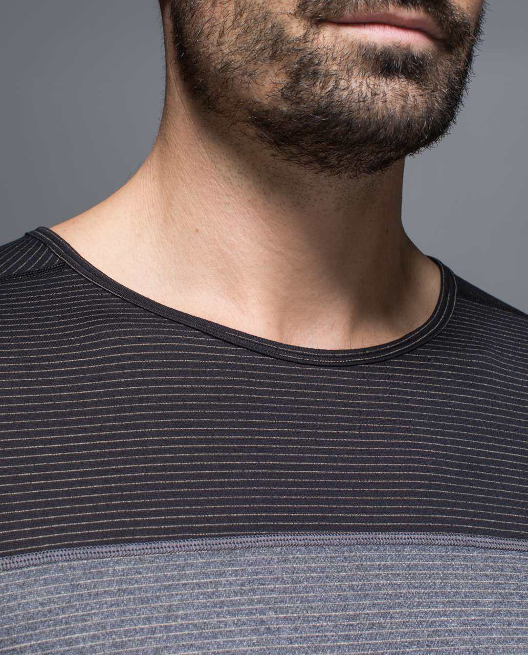 Lululemon Practice Short Sleeve - Black / Heathered Deep Coal