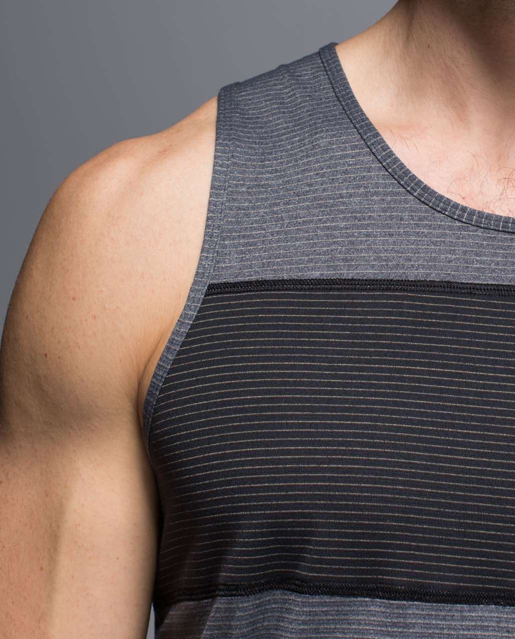 Lululemon Practice Tank - Heathered Deep Coal / Black