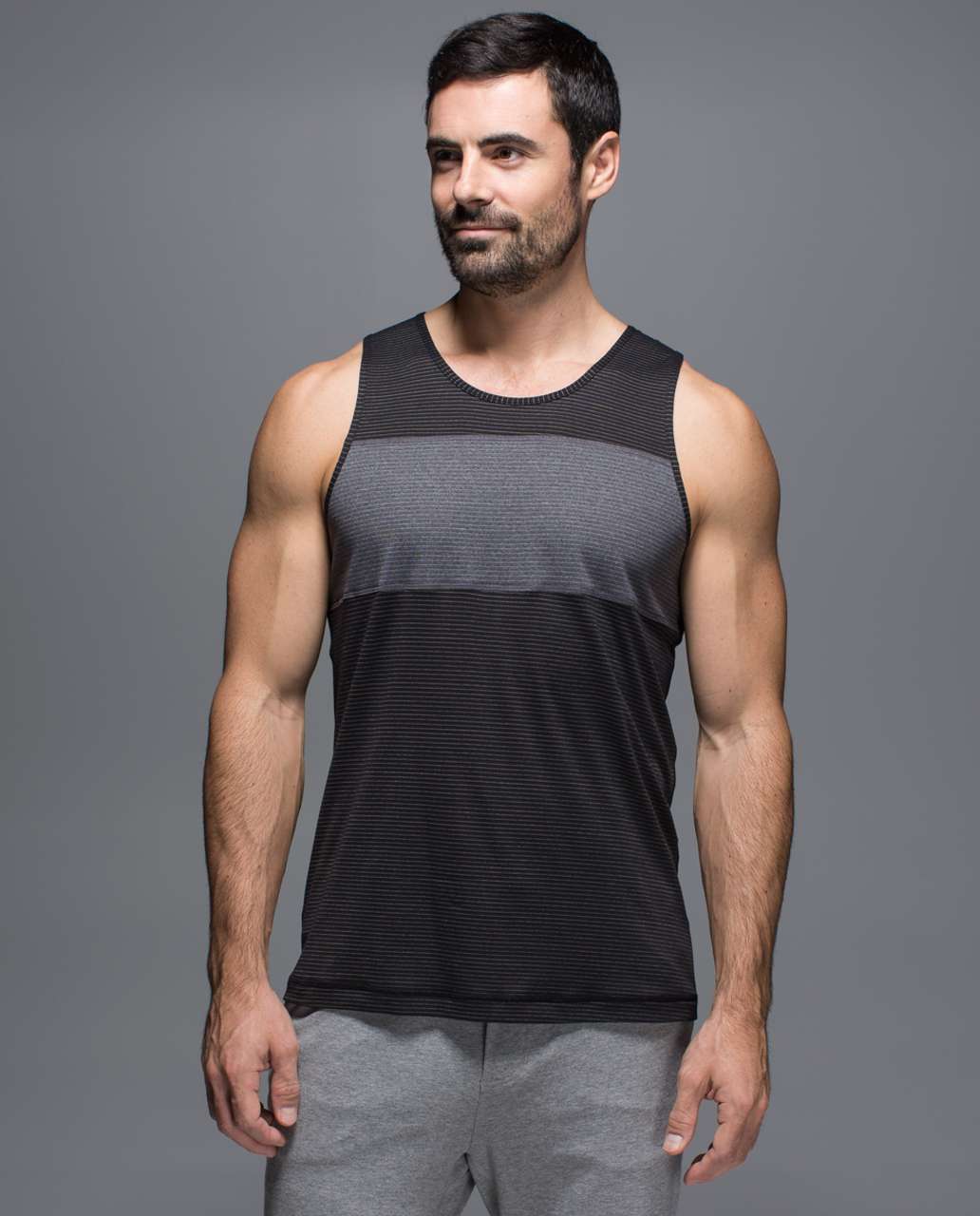 Lululemon Practice Tank - Black / Heathered Deep Coal