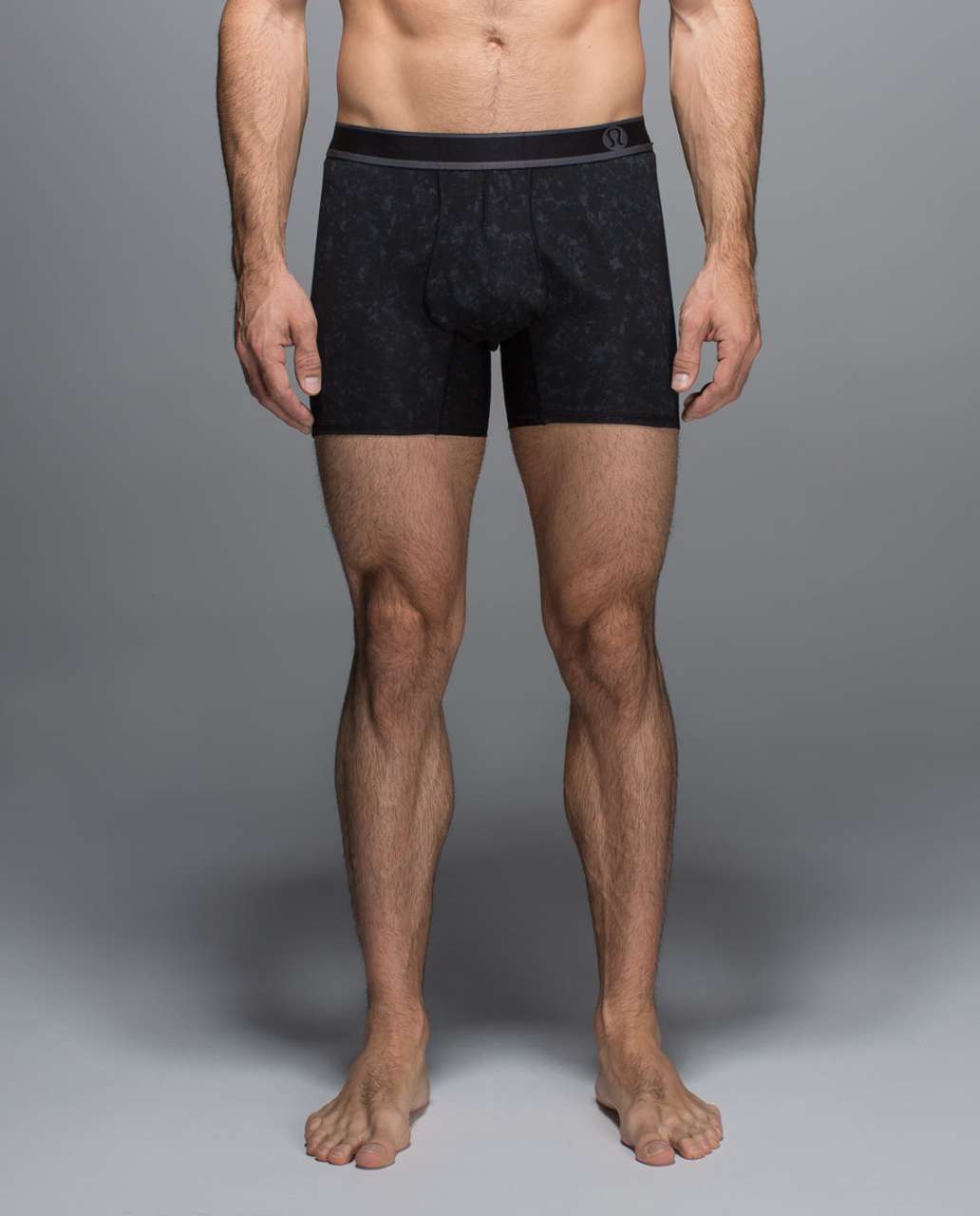 Lululemon No Boxer Boxer - Winter Bloom Deep Coal Black - lulu fanatics