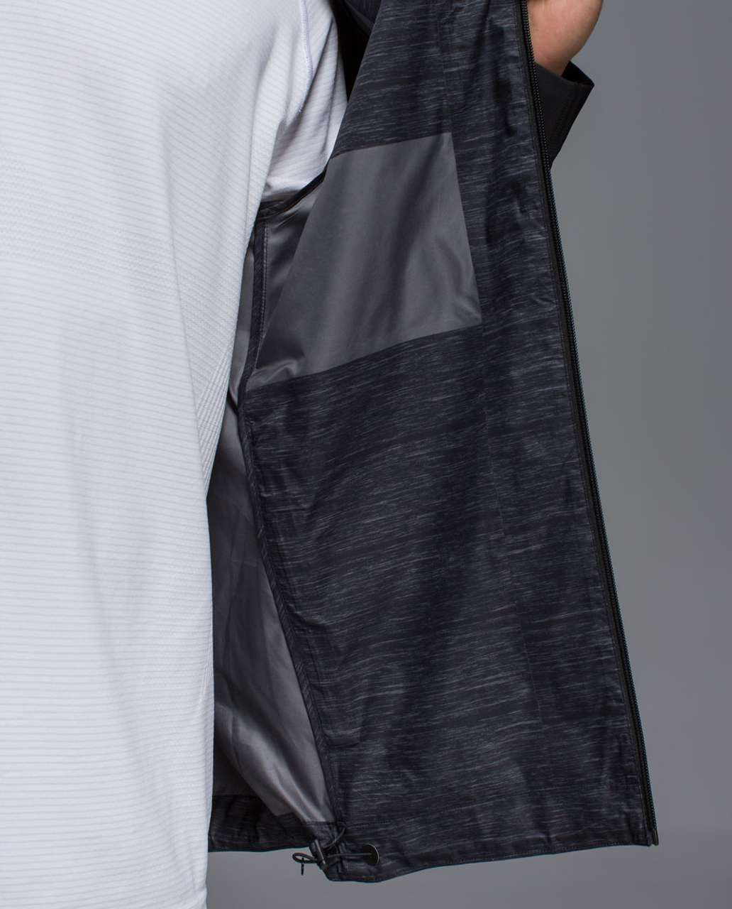 Lululemon Pack-It Jacket - Hanover Needles Slate Black / Black