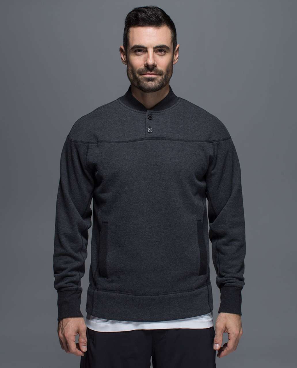 Lululemon Revolve Henley - Heathered Black