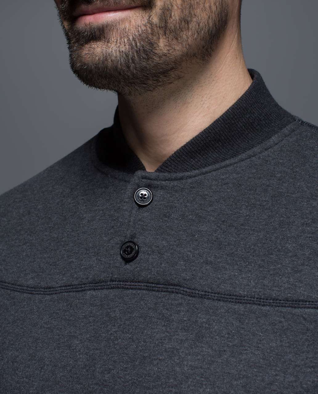 Lululemon Revolve Henley - Heathered Black