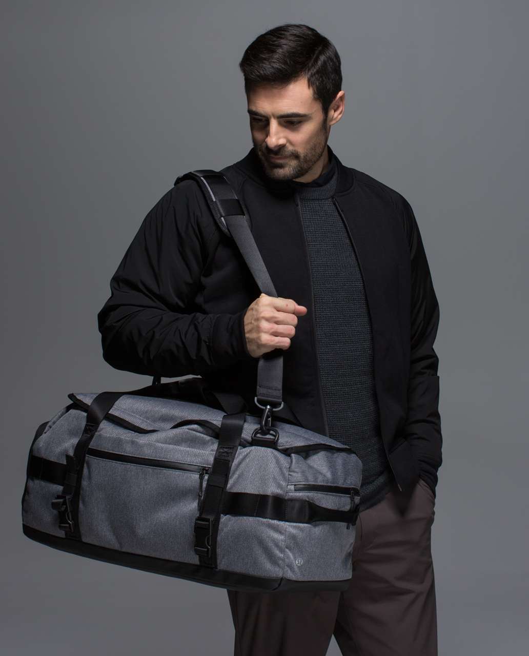 Lululemon Daily Sweat Duffel - Slate / Black (First Release)