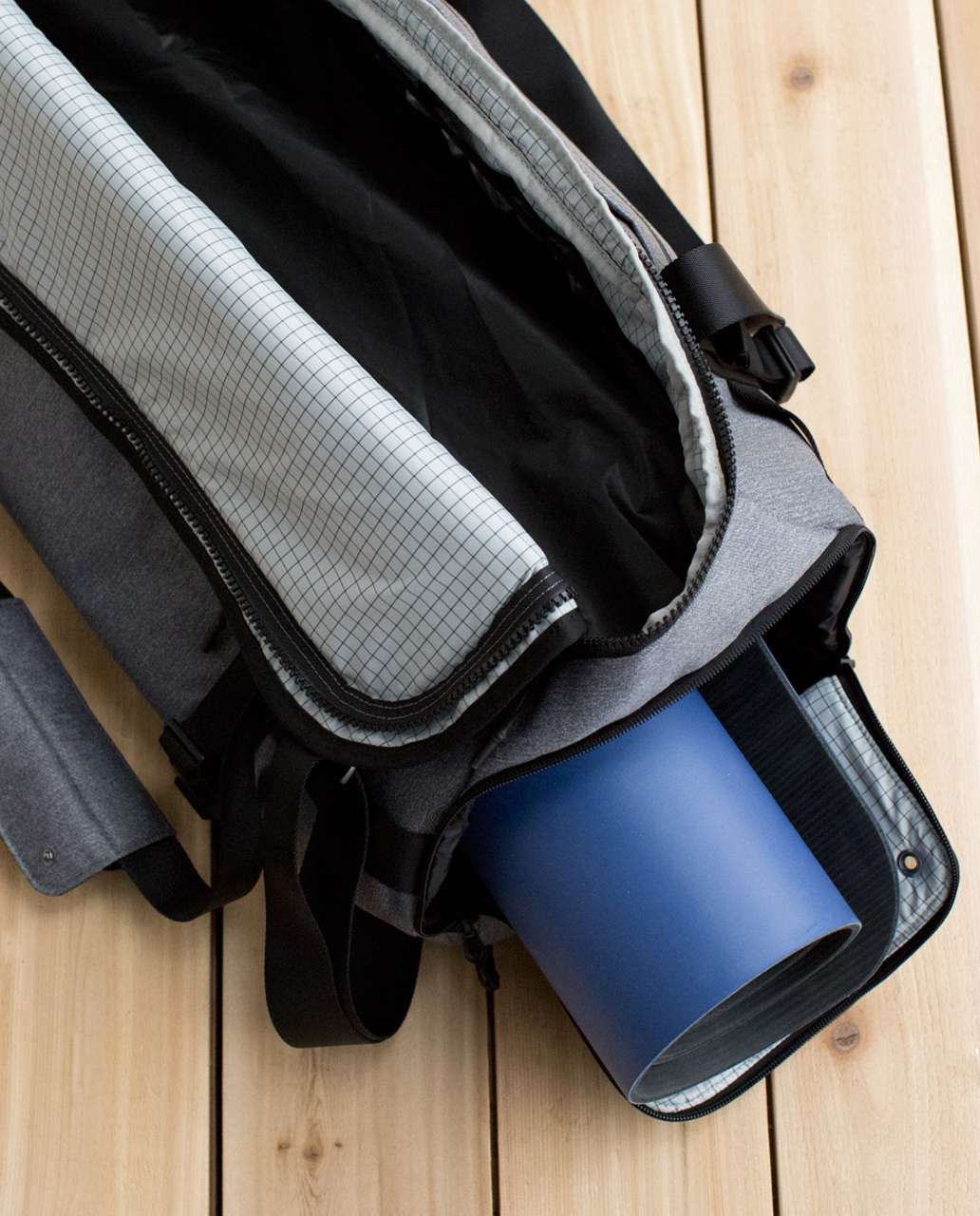 Lululemon Daily Sweat Duffel - Slate / Black (First Release Lululemon Daily Sweat Duffel - Slate / Black (First Release