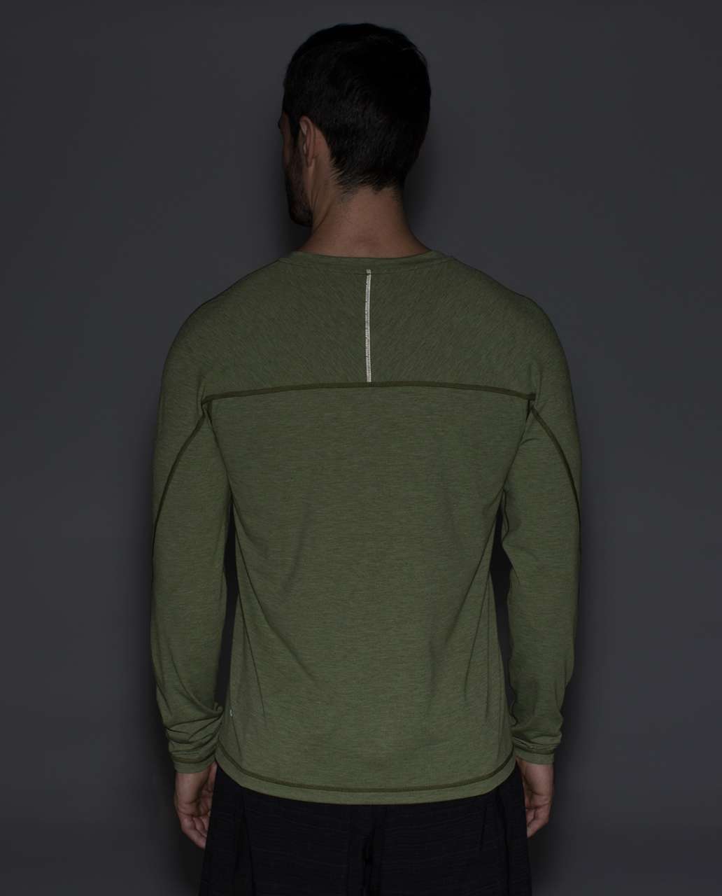 Lululemon Protean Long Sleeve - Heathered Spiced Olive