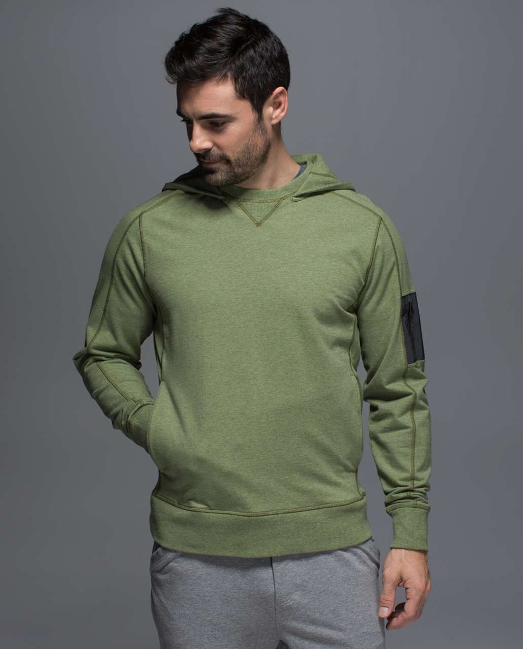 Lululemon Revival Hoodie - Heathered Spiced Olive