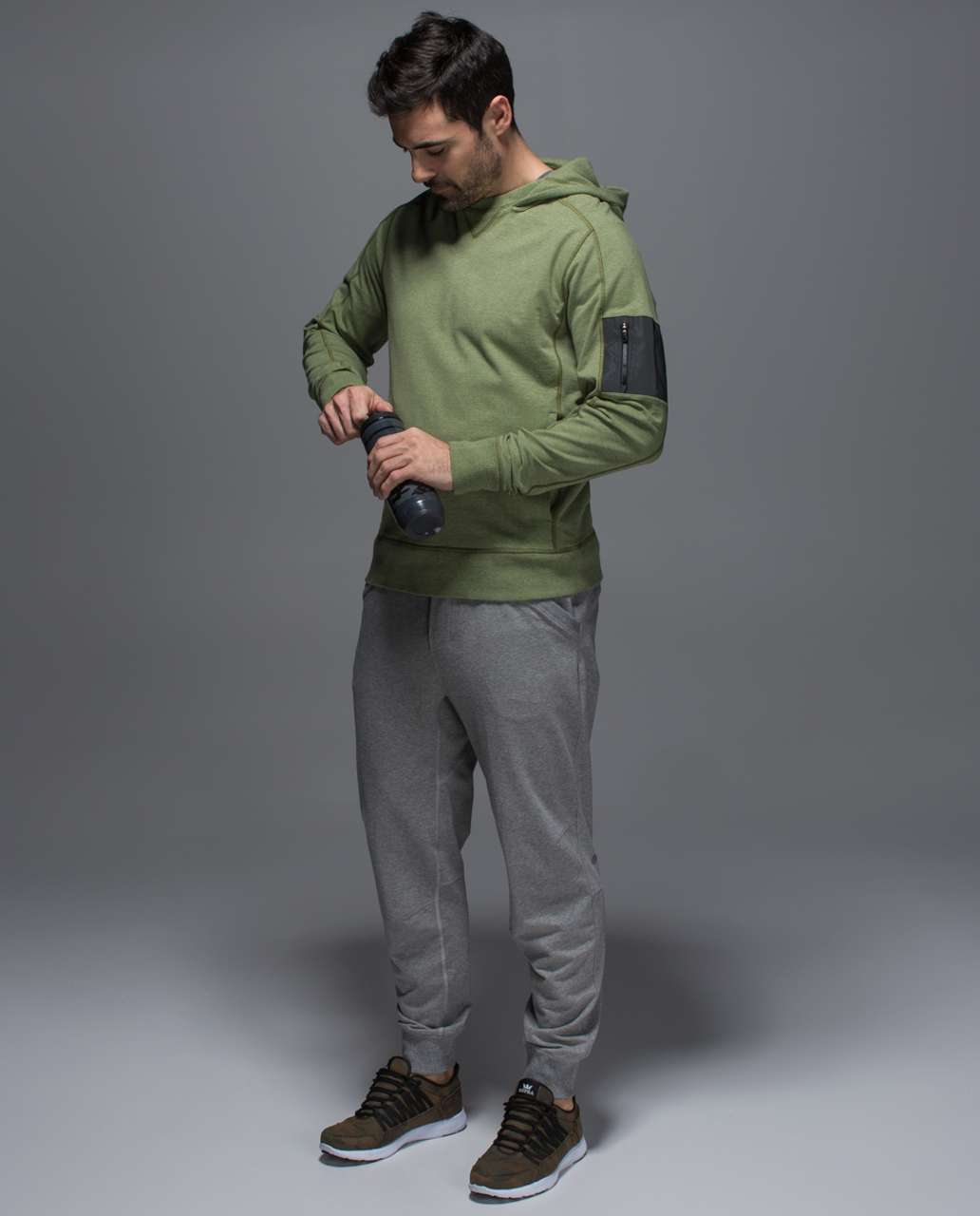 Lululemon Revival Hoodie - Heathered Spiced Olive