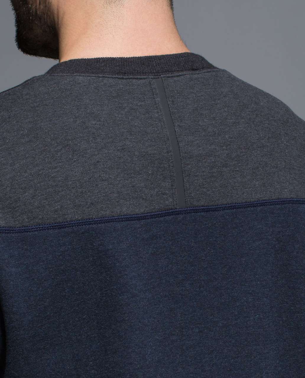 Lululemon Revolve Long Sleeve - Heathered Inkwell / Heathered Black