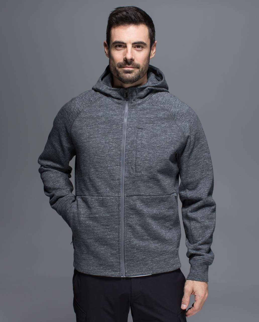 Lululemon Best Coast Hoodie - Heathered Snow Slub Coal