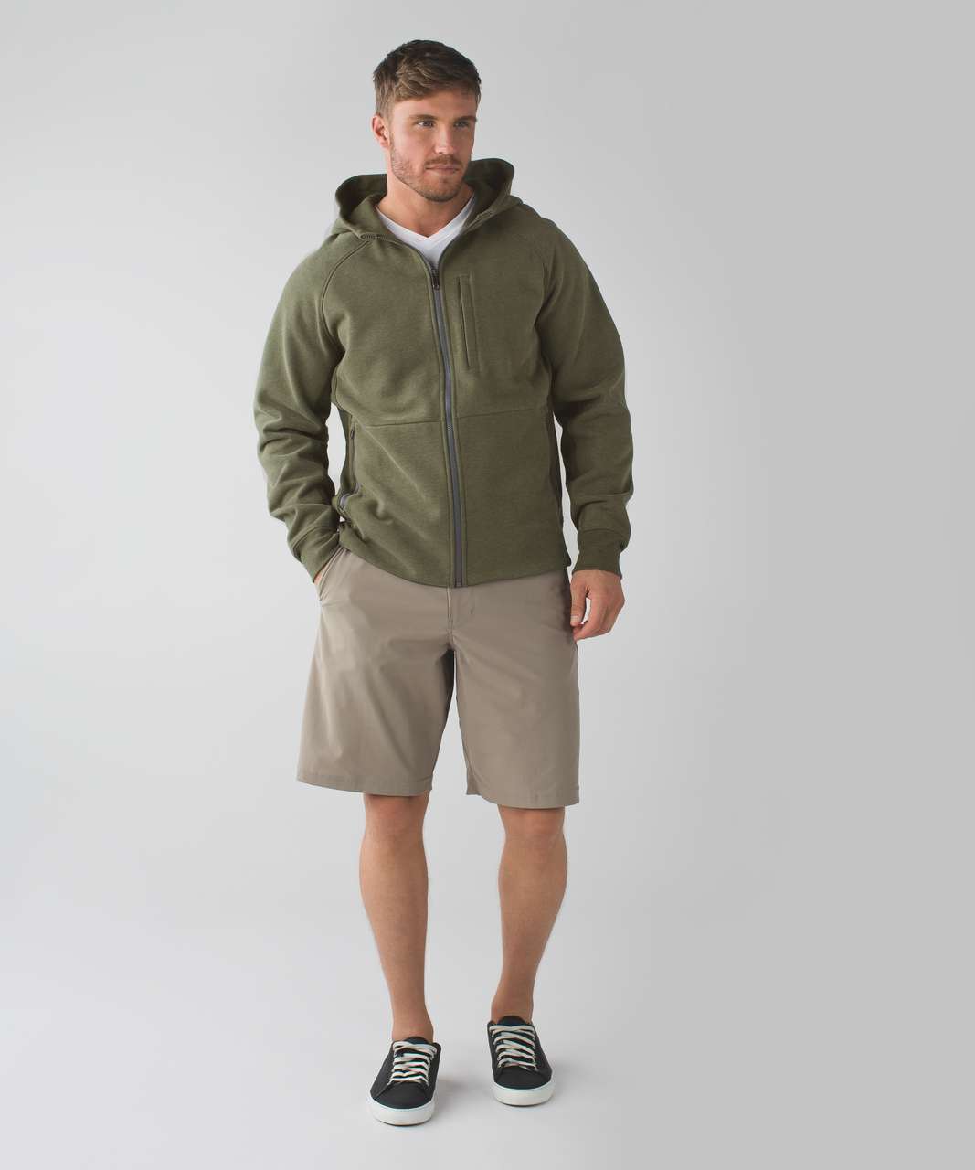 Lululemon Best Coast Hoodie - Heathered Fatigue Green