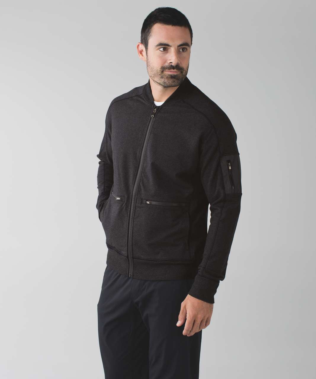 Lululemon Revival Bomber - Heathered Black