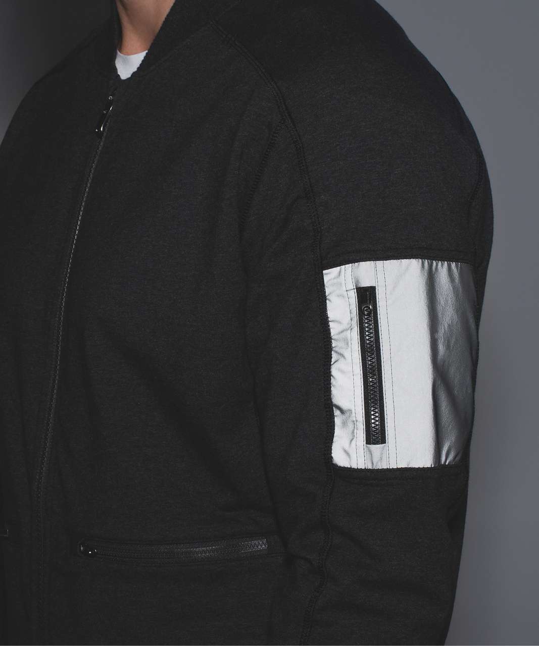 Lululemon Revival Bomber - Heathered Black