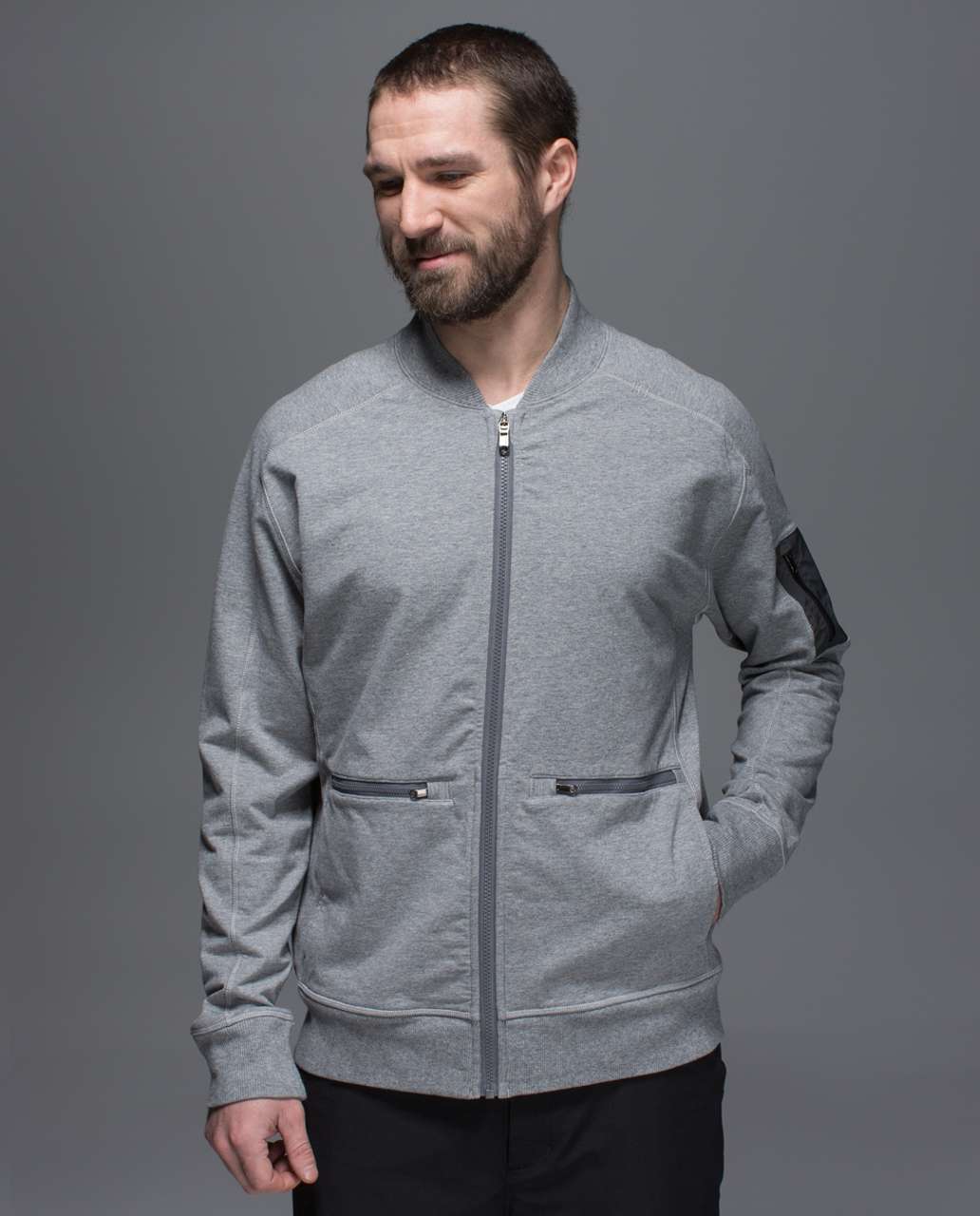 Lululemon Revival Bomber - Heathered Medium Grey