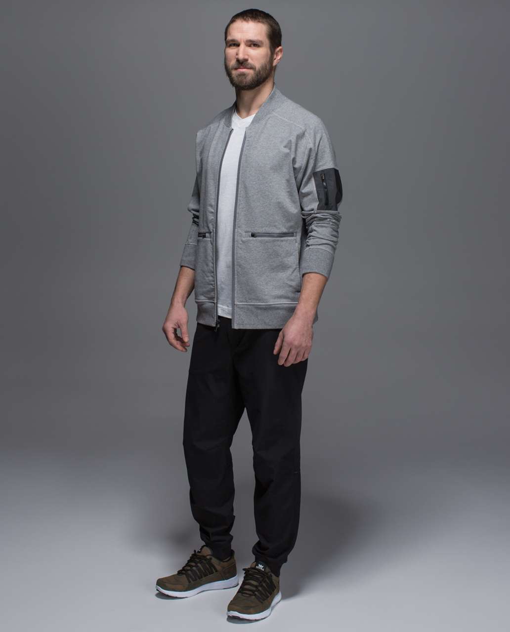 Lululemon Revival Bomber - Heathered Medium Grey