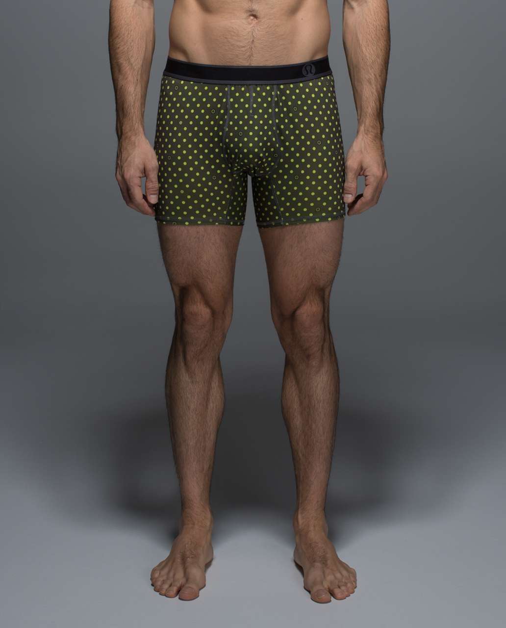 Lululemon No Boxer Boxer - Iconic Polka Brisk Lime Slate