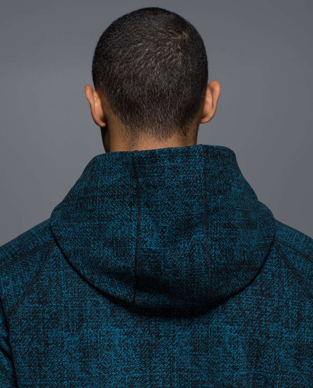 Lululemon Best Coast Hoodie - Trek Texture Blue Depth Black / Black